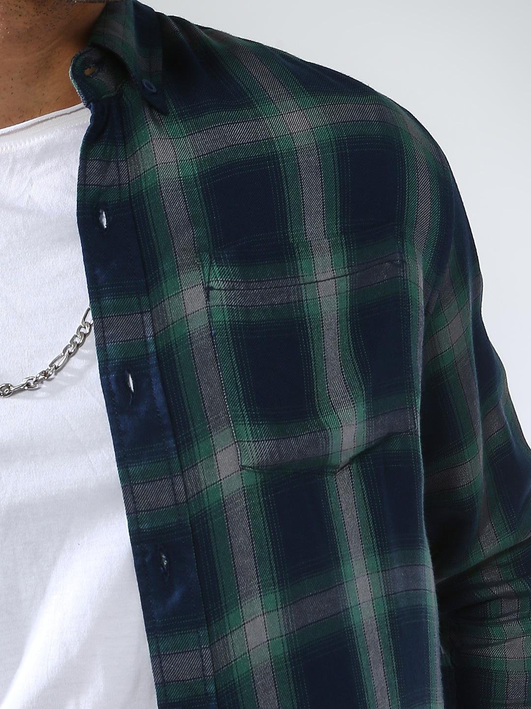Contrast Round Neck Blouse