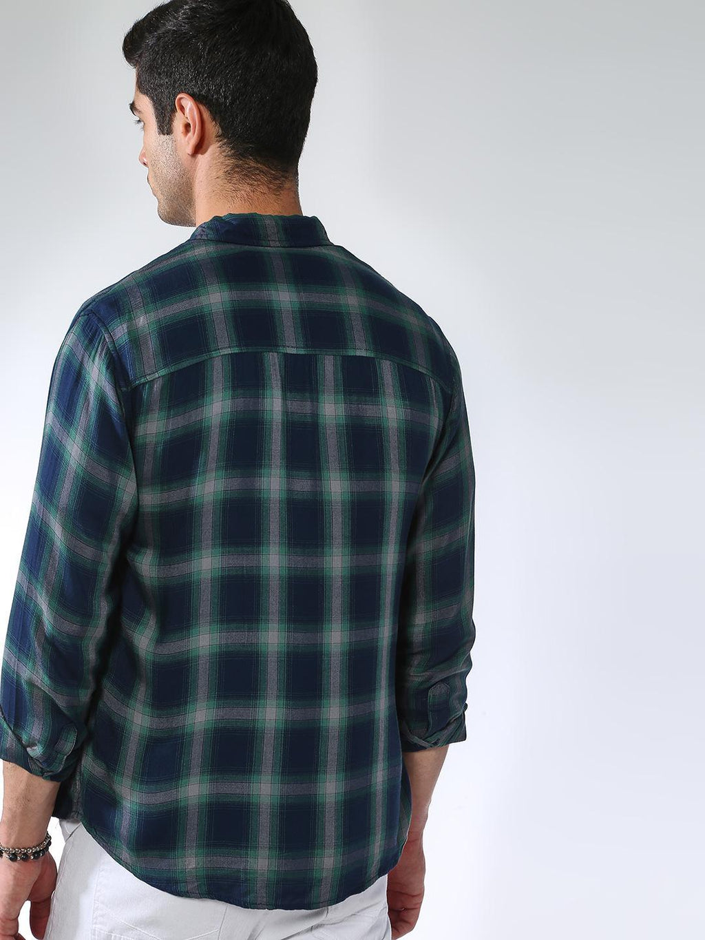 Contrast Round Neck Blouse