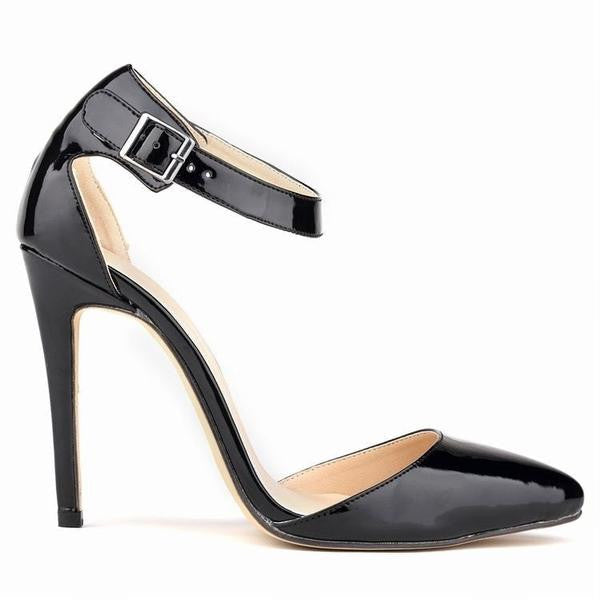 Ankle strap sandals wood